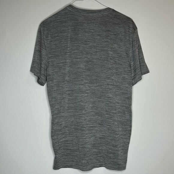 NFL Team Apparel Heather Dark Gray - White New England Patriots Tech Shirt Large - Picture 4 of 6